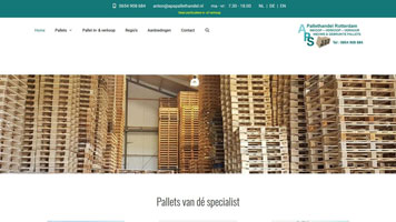 Website bouw door MiCtra: APS Pallethandel